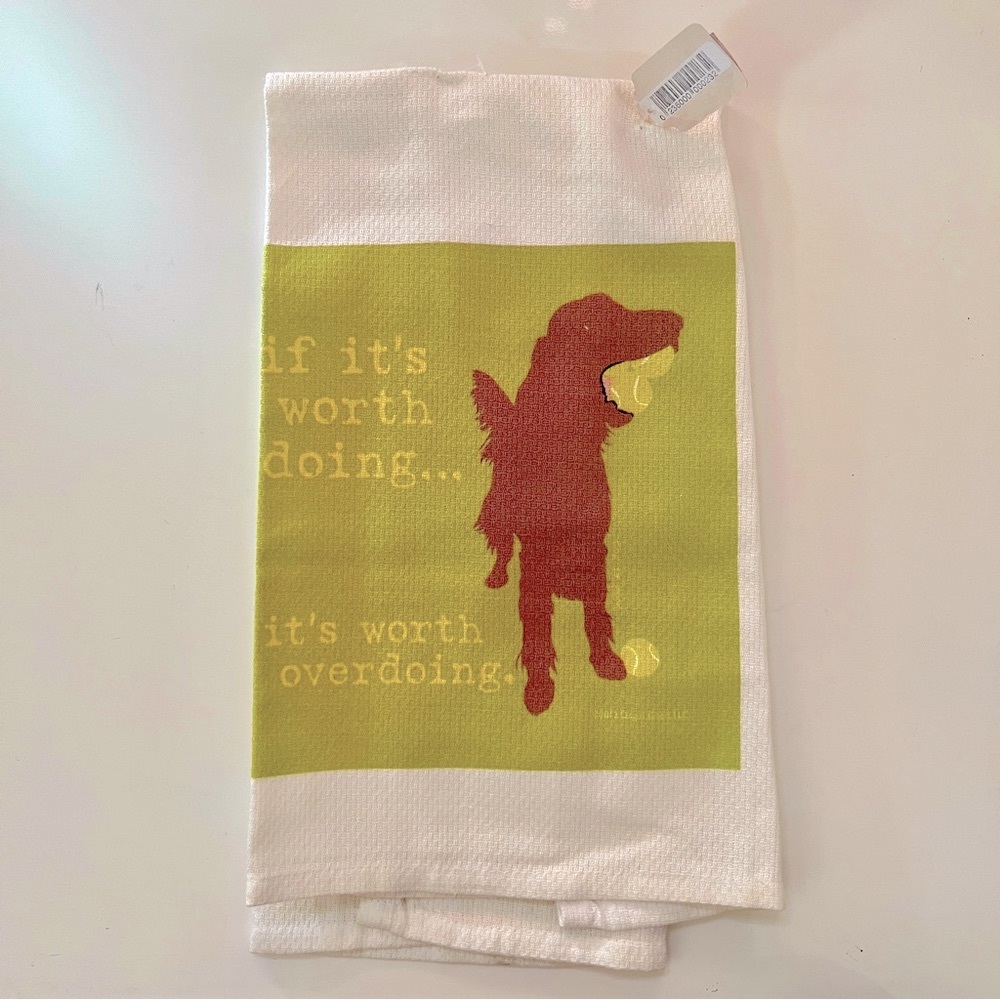 New Kitchen Towel, Dog with Tennis Ball